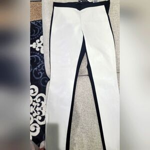 Banana Republic White & Black stretch pants